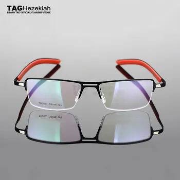 2020 OZNAKO Hezekiah eyeglass okvirji za moške lahka pol okvir kratkovidnost okvirji in ženske Elasticized noge okvirja za očala računalnik
