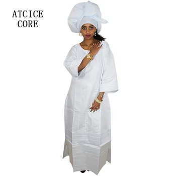 Afriške obleke za ženske bazin riche vezenje design dolgo obleko A197