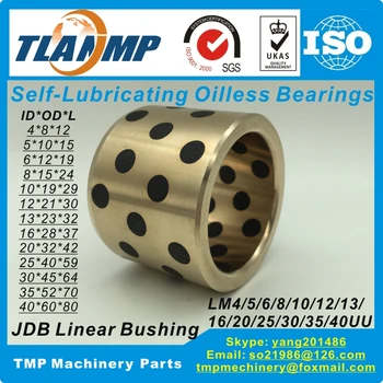 JDB linearni grafit baker ležaji baker tulko oilless self-mazanje ležajev-LM4/5/6/8/10/12/13/16/20/25/30/35/40UU