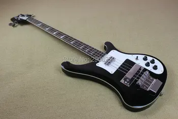 Vroče Prodaje ricken 4 strune bas kitaro backer Koreja strojne opreme visoke kakovosti brezplačna dostava črni barvi podrobnosti na razstavi
