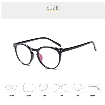 KOTTDO Retro Krog Računalnik, Brisanje Očal Okvir Ženske Letnik Ultra-lahkih Recept Očala Okvirji za Moške Očala Očala