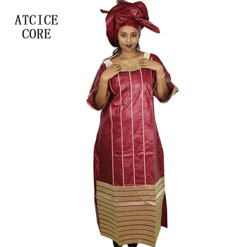 Afriške obleke za ženske bazin riche vezenje design dolgo obleko A197 - 