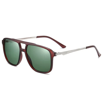 ROUPAI sončna očala moških 2020 Polarizirana moda uv400 blagovne znamke oblikovalec visoko kakovost vožnje nočno vizijo očala za sonce kvadratnih črna - 