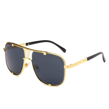 Blagovno znamko Design Moških Kovinska sončna Očala Letnik Moški Kvadratnih sončna Očala Luksuzni Moški UV400 Sunglass Odtenki gafas de sol hombre - 