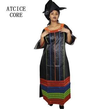 Afriške obleke za ženske bazin riche vezenje design dolgo obleko A197 - 