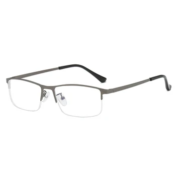 Elbru Anti-blue Ray Semi-rimless Kratkovidnost Očala Moških Poslovnih Kovinski Kratkovidno Očala Klasičnih Kratkovidan Očala-1.0 -4.0 - 