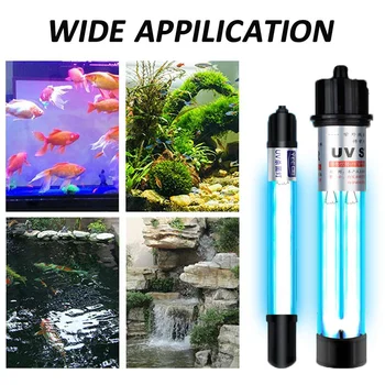 20W 30W 40W Dvojno Cev UV proti klicam Potapljanje Vrsti Ultravijoličnih Akvarij Sterilizacijo Lučka Alge Remova Časovnik Krmilnik - 