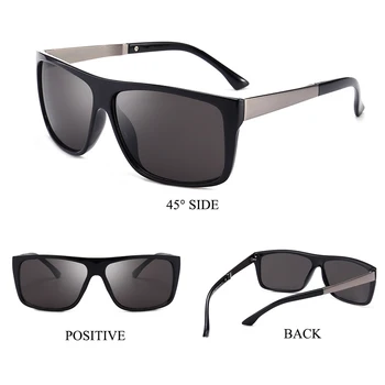 Psacss Letnik Kvadratnih Polarizirana sončna Očala Moški Modni Očala za Sonce Moški Vožnje Klasičnih Sunglass Lunette De Soleil Homme UV400 - 