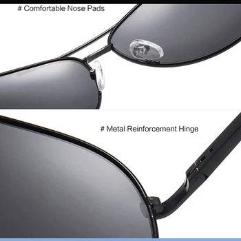 Moda Polarizirana sončna Očala Za Moške, Ženske, blagovno Znamko, Design Letalstva sončna Očala Moški Ženska Očala oculos de sol UV400 S103 - 