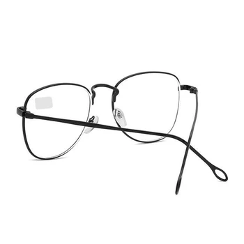 Retro Kovinski Končal Kratkovidnost Očala Ženske Moški Ovalne Dioptrije Očala Na Recept Black/Silver/Gold Okvir -1.0 -1.5 -2.0 Na -4 - 